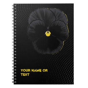Carnet Velours Botanique : La Viola 'Sorbet Black Delight