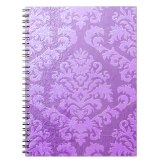Carnet Velours de coupe de damassé, satin de relief