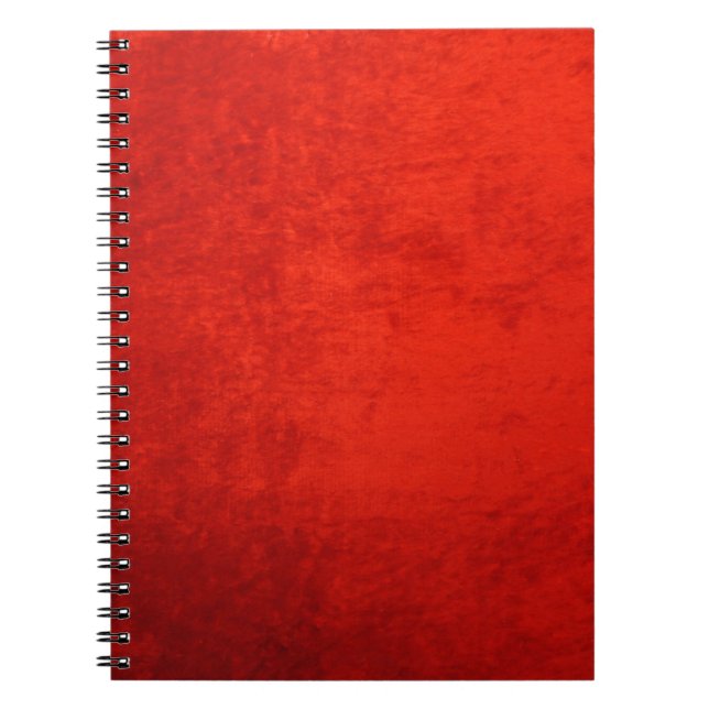 CARNET VELOURS ROUGE ÉCRASÉ (Devant)