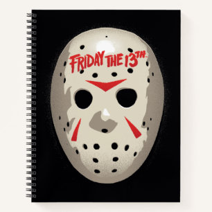 Carnet Vendredi 13 Graphique de masque de hockey