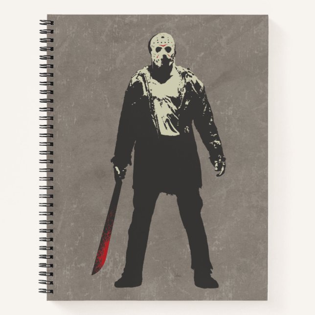 Carnet Vendredi 13 | Jason Voorhees Caractère Art (Devant)