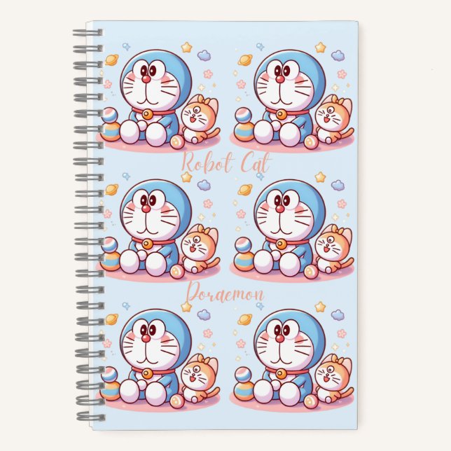 Carnet Venez Venez Chat Et Doraemon (Recto)