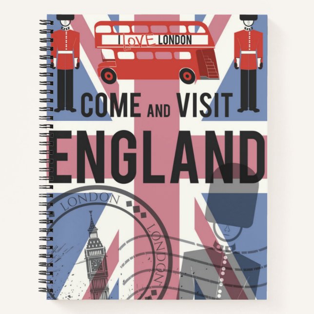 Carnet Venez visiter l'Angleterre (Devant)