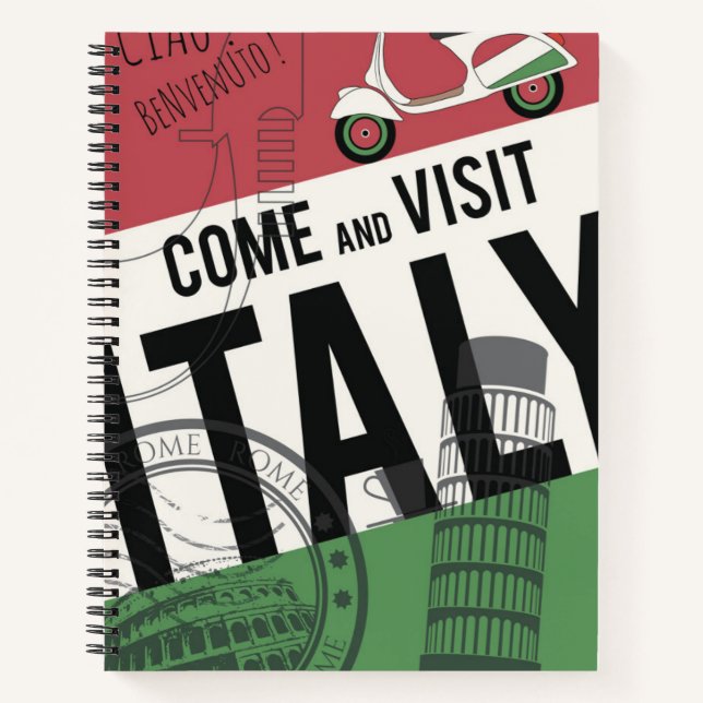 Carnet Venez visiter l'Italie (Devant)
