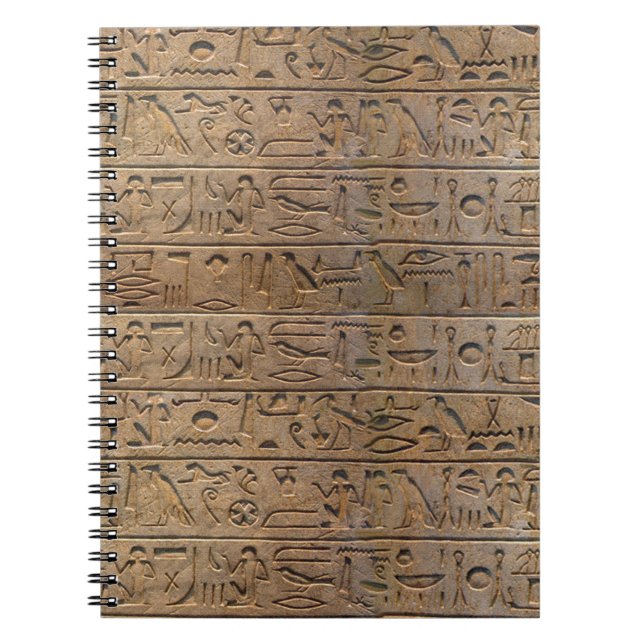 Carnet Venin d'Egyptian Hiéroglyphe (Devant)