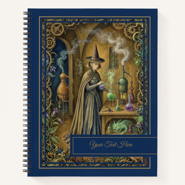 Carnet Venin et Vigne Alchimie Sombre Grimoire de Sorcell (Devant)