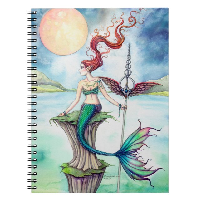 Carnet Vents d'Irlande Fantaisie d'art de sirène (Devant)
