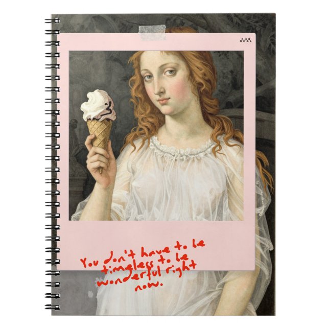 Carnet Venus + Ice Cream Sandro Botticelli Notebook (Devant)