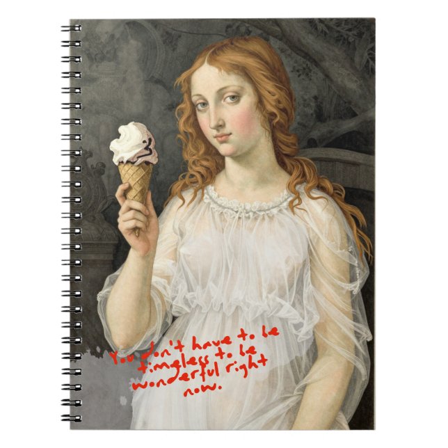 Carnet Venus + Icecream Sandro Botticelli Notebook (Devant)