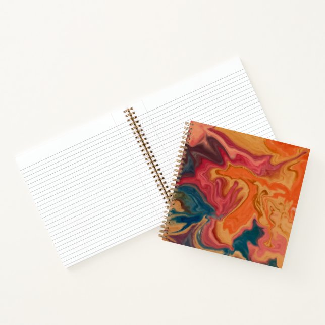 Carnet Vernis aquarelle Coucher de soleil  (Intérieur)