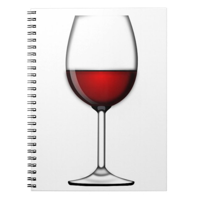 CARNET VERRE DE VIN ROUGE (Devant)