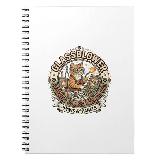 Carnet Verrier Créateur de Vitraux Chat Verrier St (Devant)