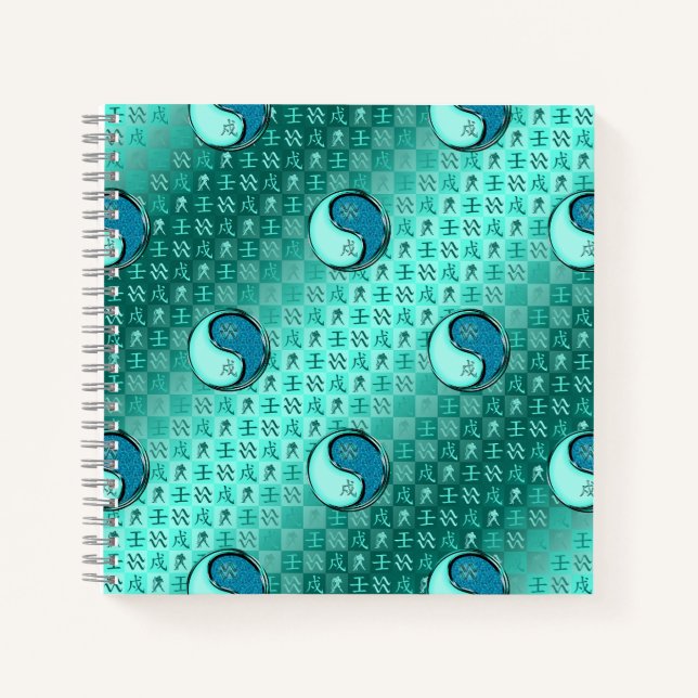 Carnet Verseau & Chien d'Eau (Devant)
