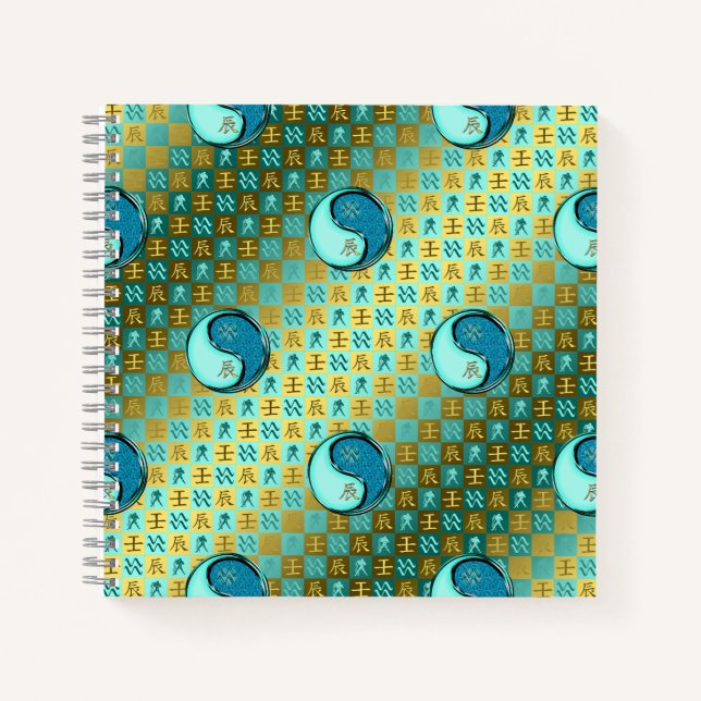 Carnet Verseau & Dragon d'eau (Devant)