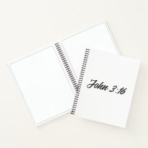 Carnet Verset biblique Jean 3:16