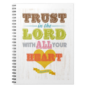 Carnet Versets bibliques chrétiens - Proverbes 3:5