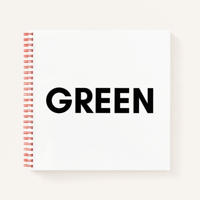 Carnet vert (Devant)