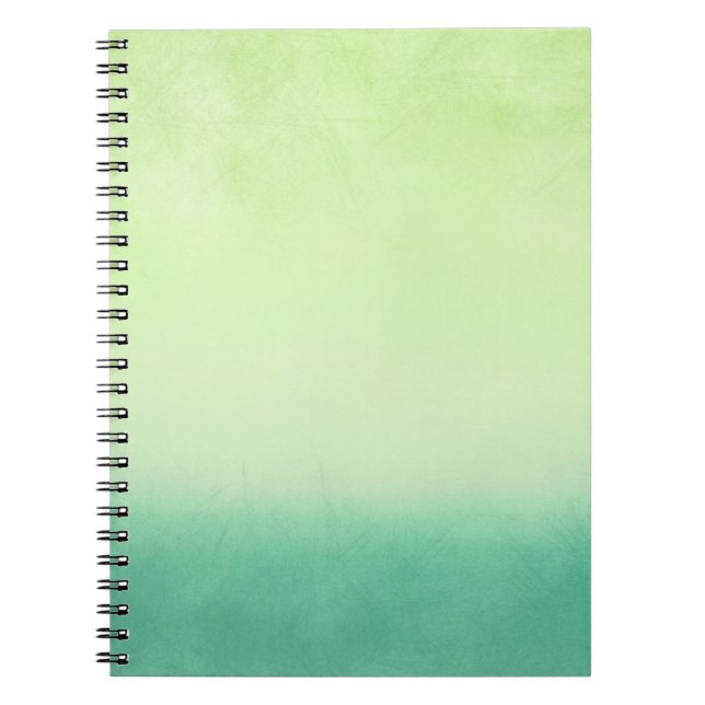 Carnet vert Arrière - plan jaune (Devant)
