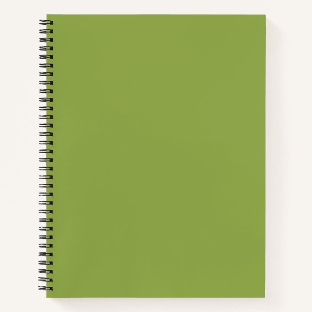 Carnet Vert citron modéré uni (Devant)