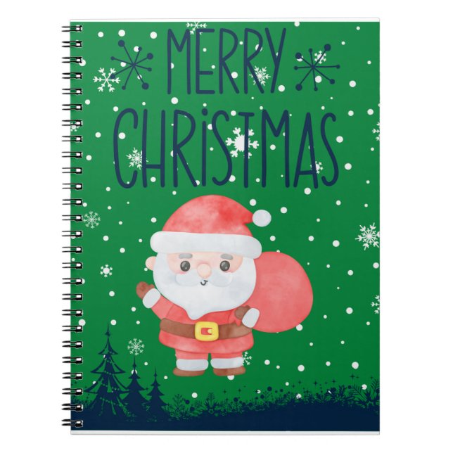Carnet vert de Little Père Noël (Devant)