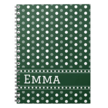 Vert émeraude à pois