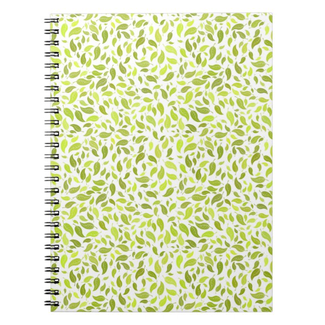 Carnet Vert Feuille Nature Imprimer, Plante Motif feuille (Devant)