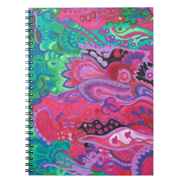 Carnet Vert intérieur de violette de jardin de (Devant)