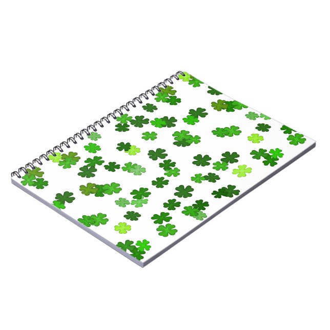 Carnet Vert Kelly « Shamrocks Falling » (Côté gauche)