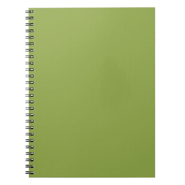 Carnet Vert lime modéré couleur unie (Devant)