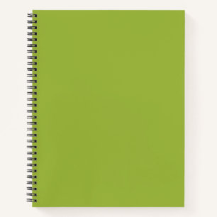 Carnet Vert lime modéré (couleur unie) jaune-vert