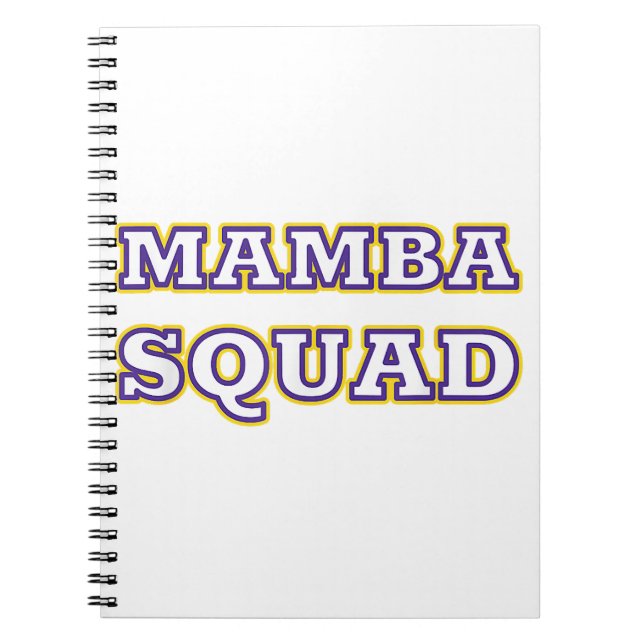 Carnet Vêtements drôles de Mamba Squad pour amateur de se (Devant)