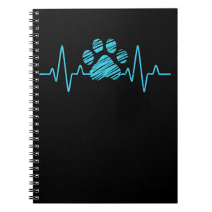 Carnet Veterinarian Paw Heartbeat Love Animals Vet Tech