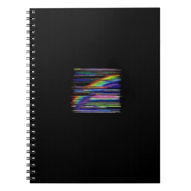 Carnet VHS Glitchcore Fenêtre Arc-en-ciel (Devant)