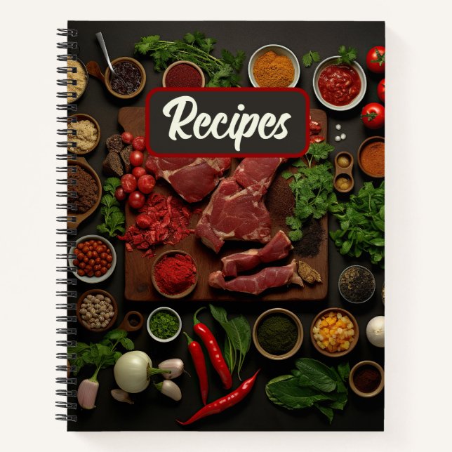 Carnet Viandes, Légumes et épices Recette (Devant)