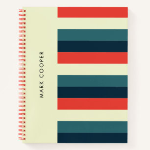 Carnet Vibe rétro intemporelle Colorée Tailles horizontal