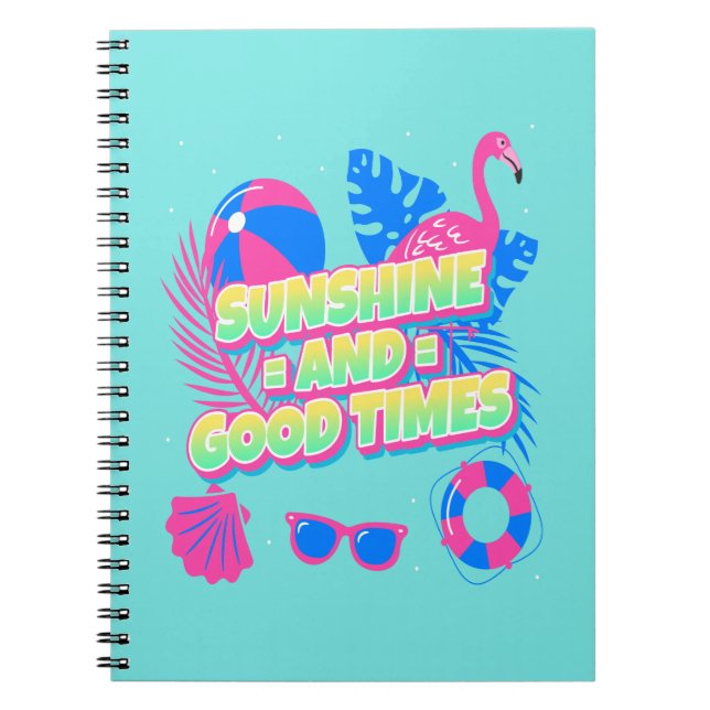 Carnet Vibes amusantes tropicales d'été (Devant)