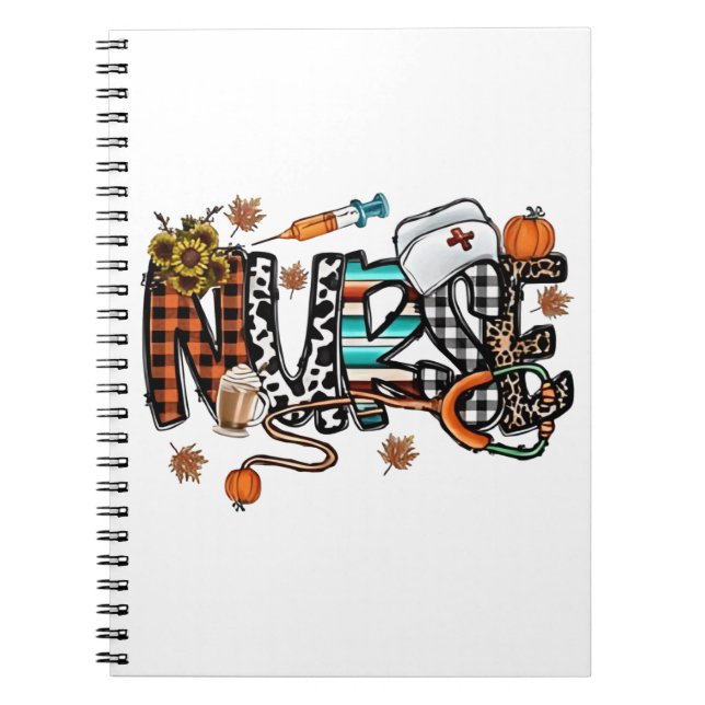 Carnet Vibes D'Automne Qui Infirmière Vie Infirmière Auto (Devant)