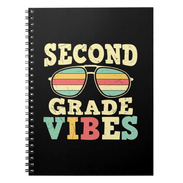 Carnet Vibes de 2e année pour enseignant de 2e année (Devant)