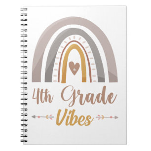 Carnet Vibes de 4e année Retour à l'école en quatrième an