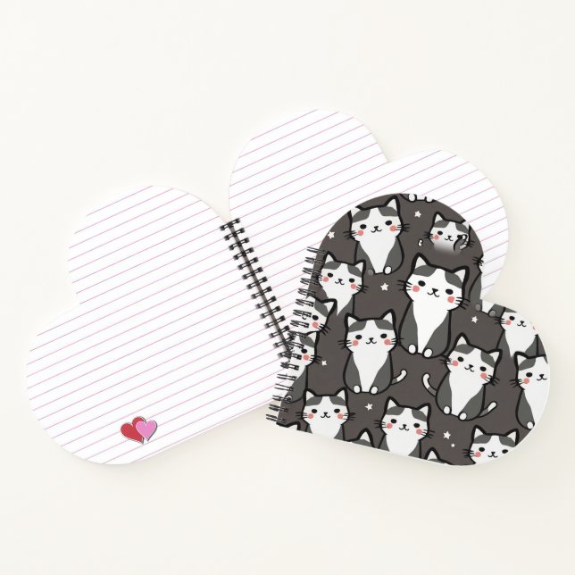Carnet Vibes de chat mignonnes (Intérieur)