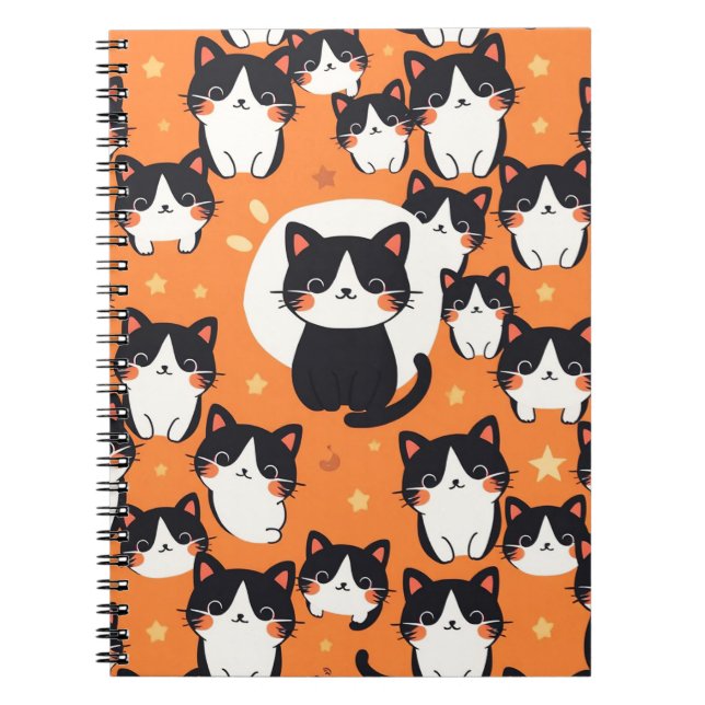 Carnet Vibes de chat mignonnes (Devant)