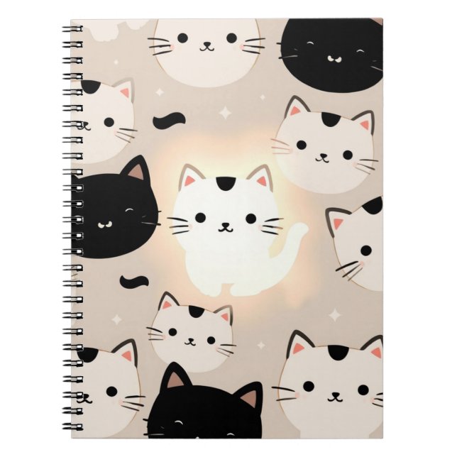 Carnet Vibes de chat mignonnes (Devant)