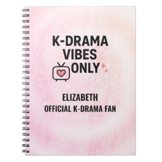 Carnet Vibes de K-Drama uniquement Personnalisé