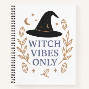 Carnet Vibes de sorcière uniquement Chapeau de sorcière é