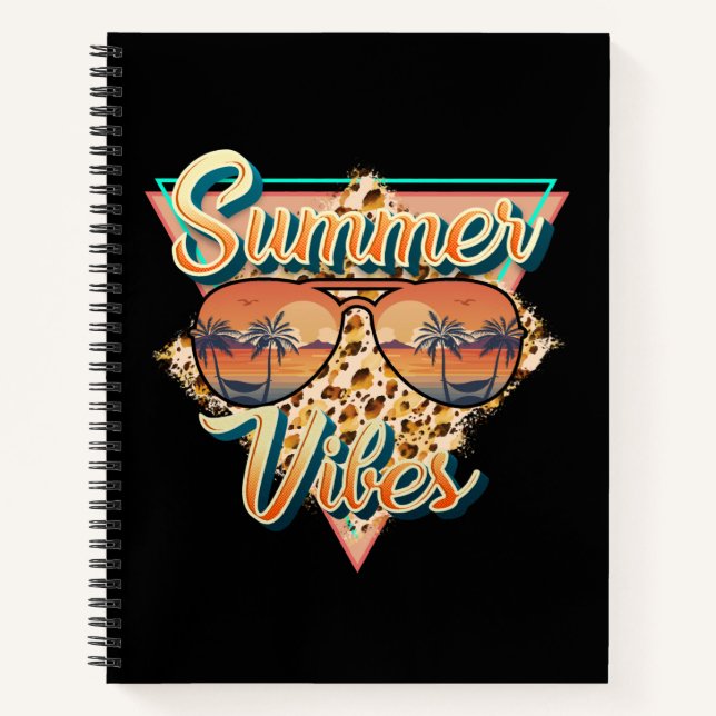 Carnet Vibes d'été | Lunettes de soleil vintages | Sunset (Devant)