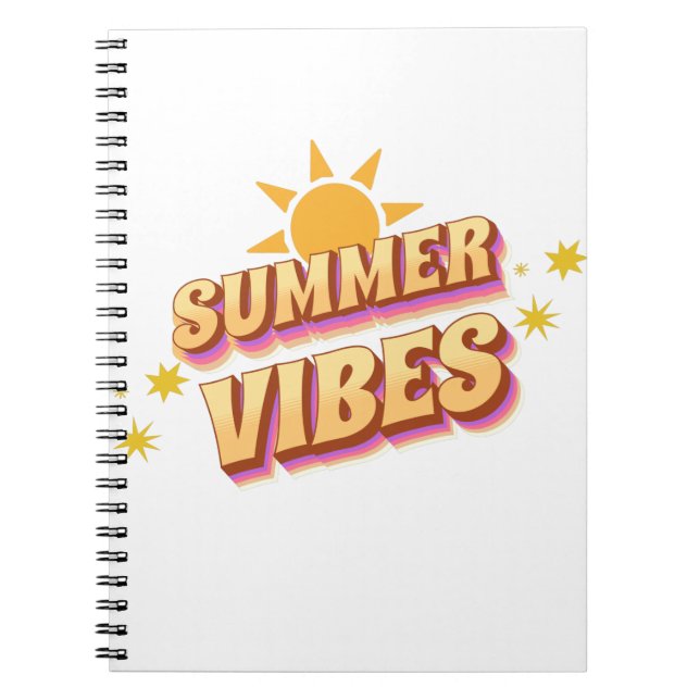 Carnet Vibes d'été rétro (Devant)