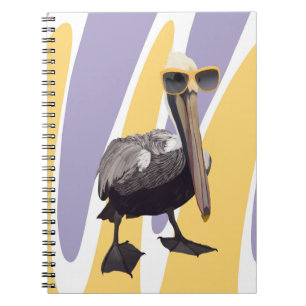 Carnet Vibes estivales amusantes Oiseau pélican