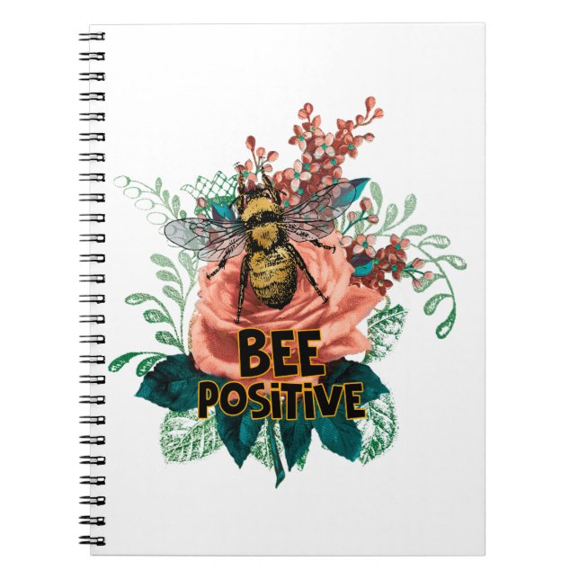 Carnet Vibes florales positives des abeilles (Devant)