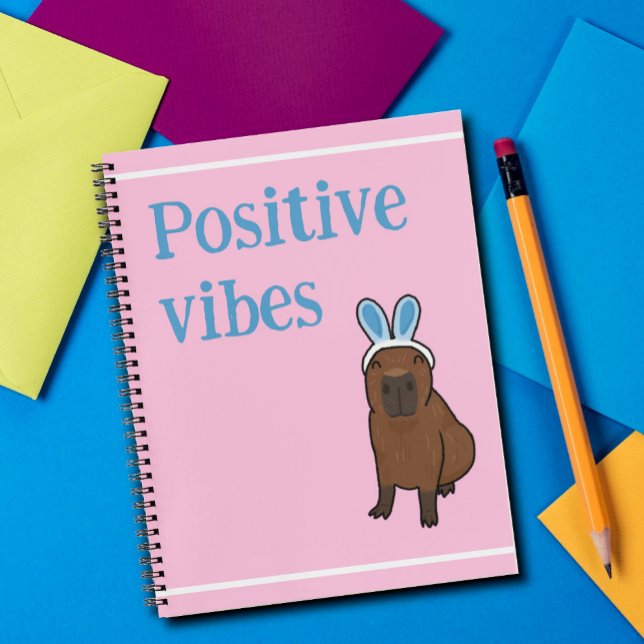 Carnet Vibes positives capybara (Créateur téléchargé)