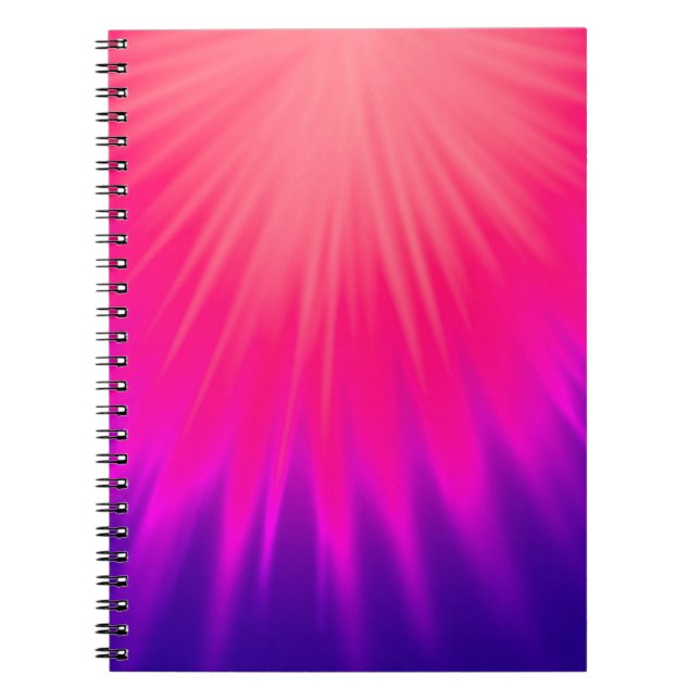 Carnet Vibrant rose et violet Abstrait (Devant)